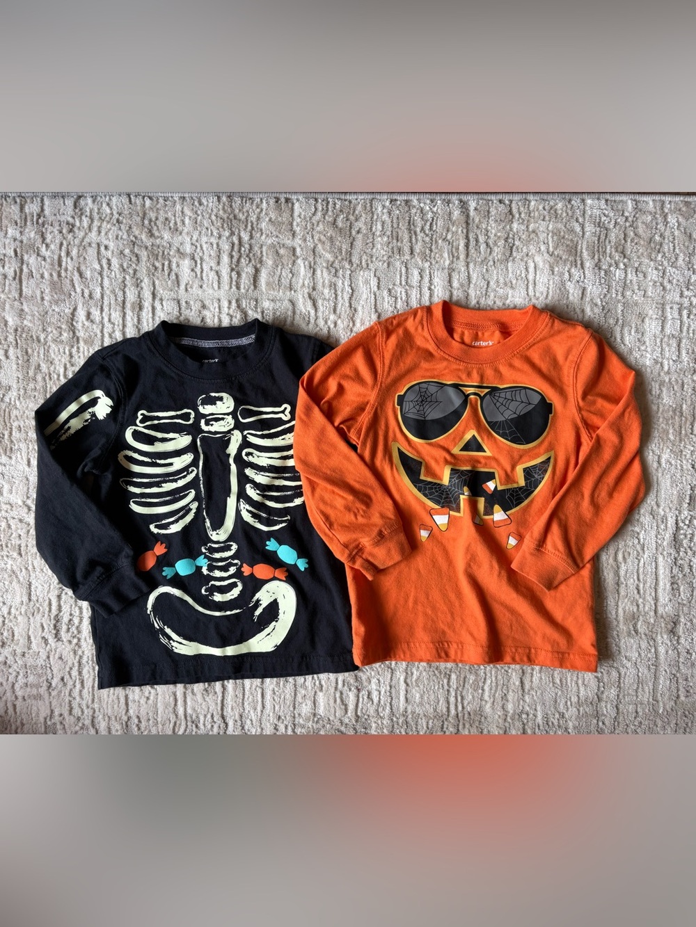 Carter's Orange Jack-O'-Lantern Sunglasses Long-Sleeve Tee